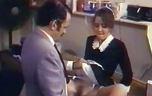 Retro waitress fucks agent casting couch