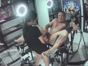 Strap On Stories - Daily PEGGING Day 101 FUCK HIS BUTT WITH A LOLLIPOP until he CUMS. 4K. HD