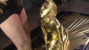 Gold Bodypaint Fucking Japanese Porn