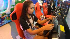 ”Thai MILF GF jerks prick after a day out in the mall”