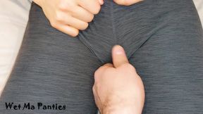 Hot stepsister teasing himwith her new yoga pants !! Part 1