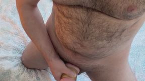 Dirty Talking Dilf Strokes His Uncut Cock and Cums