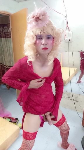 Oanh Le Transgender Wearing a Selfie Cock Terrier Dress