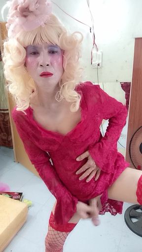 Oanh Le Transgender Wearing a Selfie Cock Terrier Dress