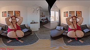 VR180 3D - Cleavage and Bra Cut with Busty Sunnniva (Clip No 2867 - 6K mp4 version)
