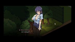 female police officer virgin turns into a pervert [ hardcore hentai game ] ep.3 police woman pee and masturbate in public park !