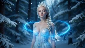 the ice queen awakens - fucked hard in both holes from morning till night (ai-generated)