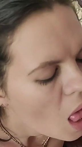 Fucked me in the mouth during a blowjob and cum on face and boobs