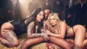 Kazumi Interracial Threeway On Sex Party With Connie Perignon