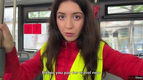 Amateur conductor caught cheating and punished on the bus