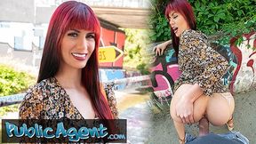 Public agent with pretty face, big butt&#x1F351;, and wet pussy&#x1F32E;&#xFE0F; in public sex