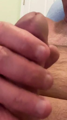 Naked Daddy Masturbating While Watching TV   Clip 1