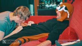 I Blow my Friend while he is Chilling in his Tanooki Pyjamas