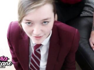 Stepmum Teaches Student To Suck Penis