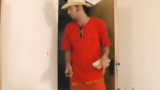 Pregnant woman blows 2 guys's dicks with lot of affection