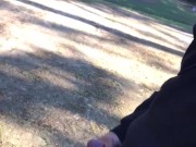 Public dick flashing at golf course