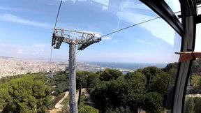 public sex in barcelona cable car with busty innocent teen
