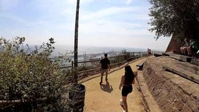 public sex in barcelona cable car with busty innocent teen