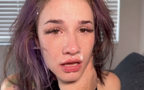 95 Pound First Time Amateur Rough Face Fuck & Fucked Hard