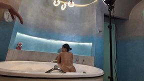 Behind the scenes in a bubble bath with lots of farts by Babi Ventura and Bruna Paes