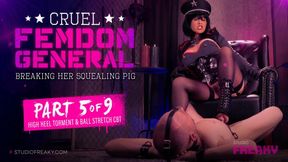 Cruel Femdom General Part 5/9: Trampling with Boots, CBT & Hardcore BDSM Predicament with Mistress Stellina Obscura
