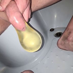 pee in condom