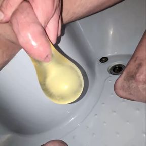 pee in condom