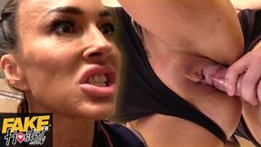 Angry MILF bullies liar into giving her a creampie
