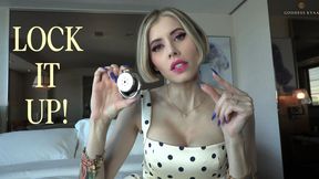 Lock It Up! Chastity Training Orgasm Denial Strict Control Femdom POV by Goddess Kyaa - 4K MP4