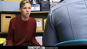 YoungPerps - Blonde Teenager Hammered By Hung Security Guard