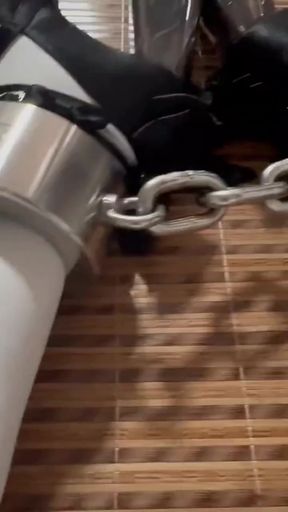 Domination and extreme humiliation with handcuffs and socks POV