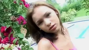 Sexy petite solo teen 18+ masturbates
