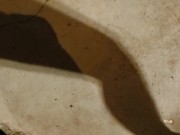 Flooding the garage floor with desperate piss - ftm
