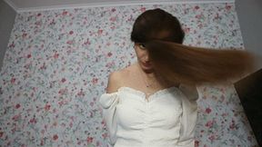 Soft hair flip with ponytail WMV