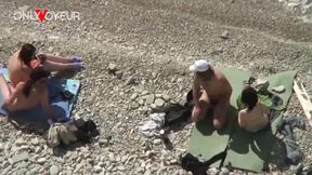voyeur beach records two wild couples fuck openly while staring at each other