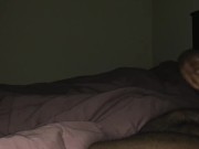 DL Guy Jerking Off to Gay Porn Beside GF