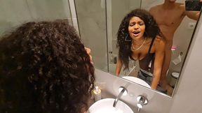i won t even let her pee in peace!!