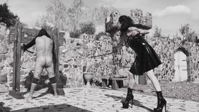 WHIPPING on the Stock - Balcanic Legend Madame Dora Petrova