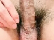 【包茎】萎えちんから勃起するまで。手でしごきながら