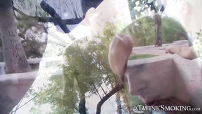 Hardcore smoking & outdoor assfucking by  Ryan Connors & hot Patrick