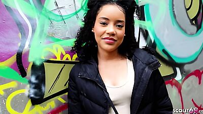 GERMAN SCOUT - Tiny Brown PAWG Girl Dilara Baby Fucked Rough at the First Date