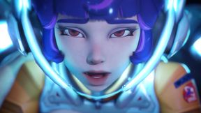 Space Girl Is Pinning You to the Wall!