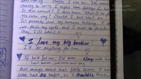 Stepbrother saw my diary