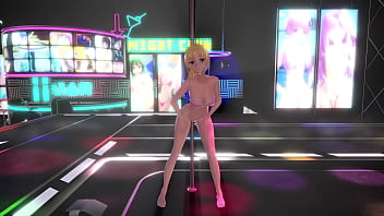 MMD R-18] - Izumi&#039_s Fire Pole Dance