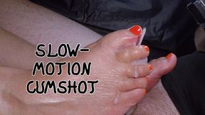 Nice, slow, edging toejob footjob to huge load dripping all over my toes! [SLO-MOTION CUMSHOT]