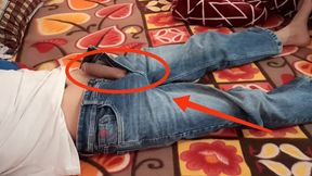 My Straight Friend Morning Wood Big Nonster Cock First Time I Give Him Handjob