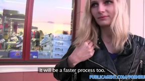 PublicPorn Skinny shy blonde fucked in a hotel room for cash