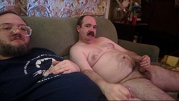 &quot_Pulled Pork&quot_ - Hot bear Rusty Piper and sexy Mister Moustache Don K Dick jerk off their fat hairy cocks with some gay handjob action then Rusty stands up and sprays ghost cum all over Don