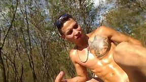 Outdoor Latino Blowjob