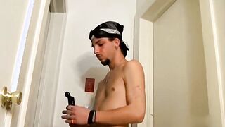 Jester's solo anal sex with a hot chick is a wild ride